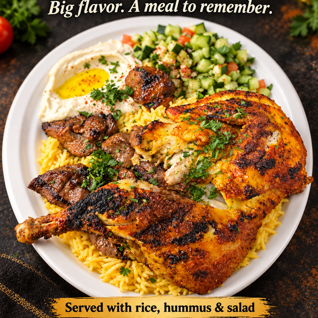 Athenian Half Chicken Platter.
